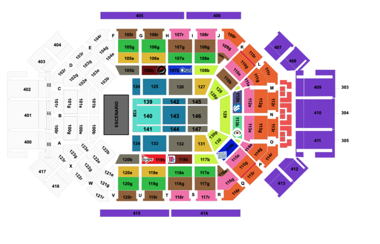MAPA ARENA MONTERREY