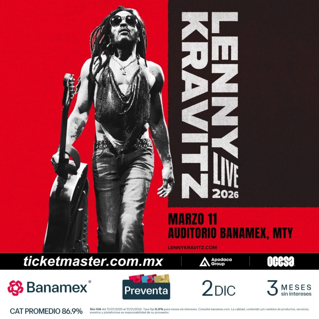 LENNY KRAVITZ MONTERREY 2026 AUDITORIO BANAMEX