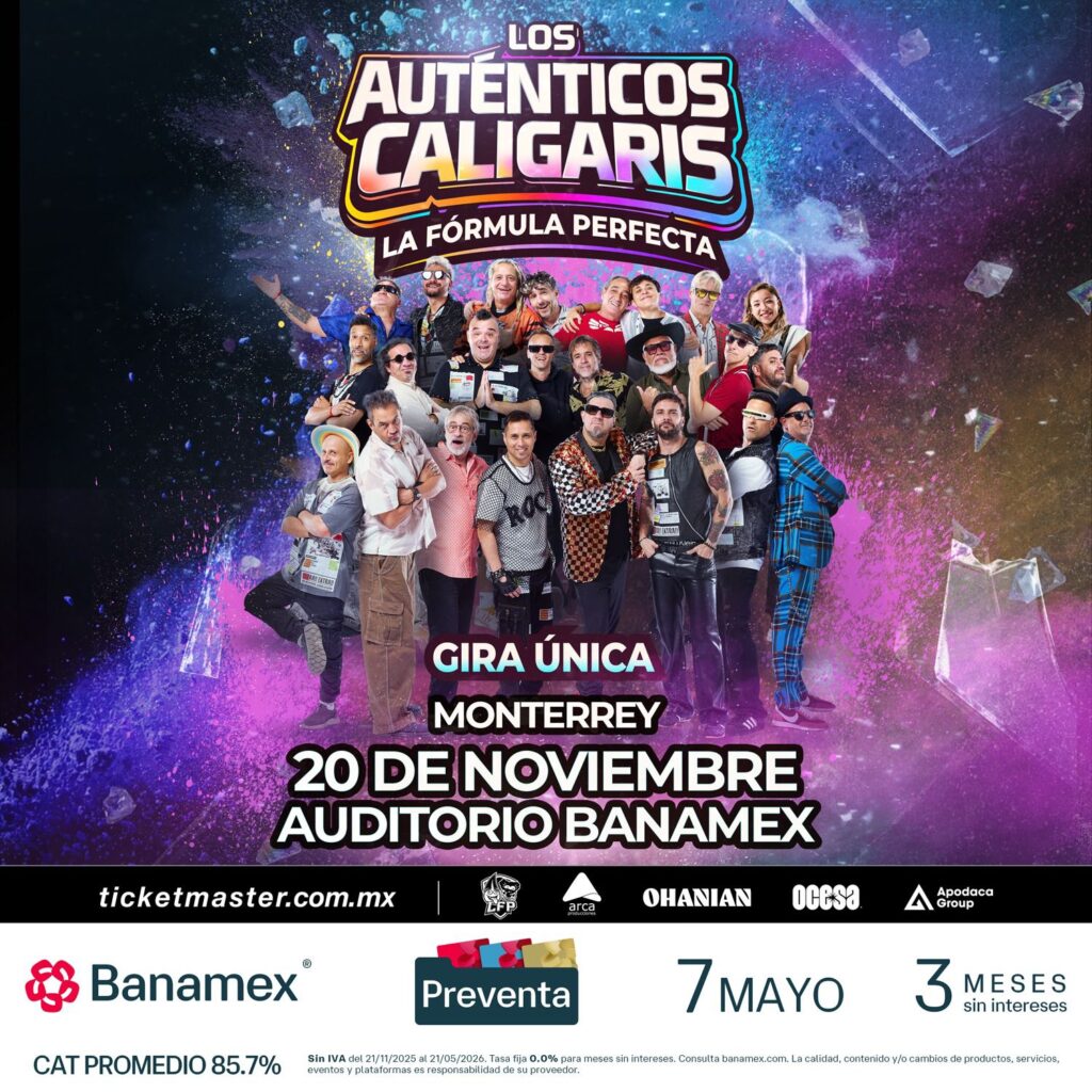 LOS AUTÉNTICOS CALIGARIS MONTERREY 2026 AUDITORIO BANAMEX