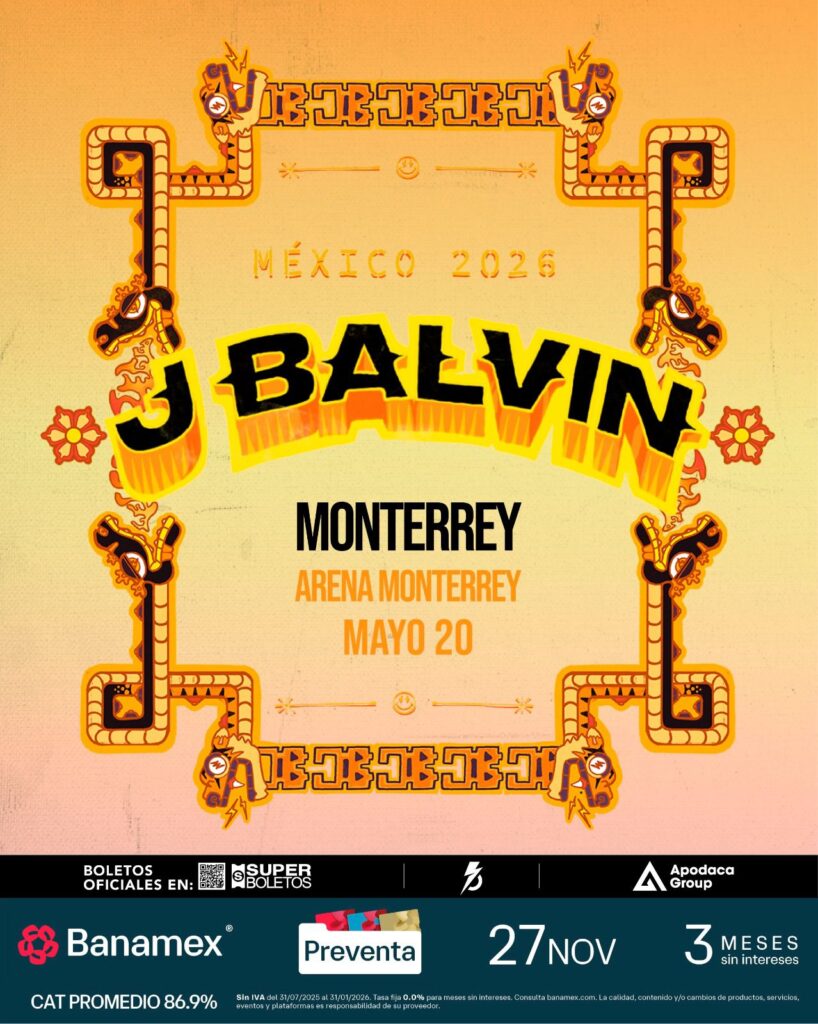 J BALVIN MONTERREY 2026 ARENA MONTERREY