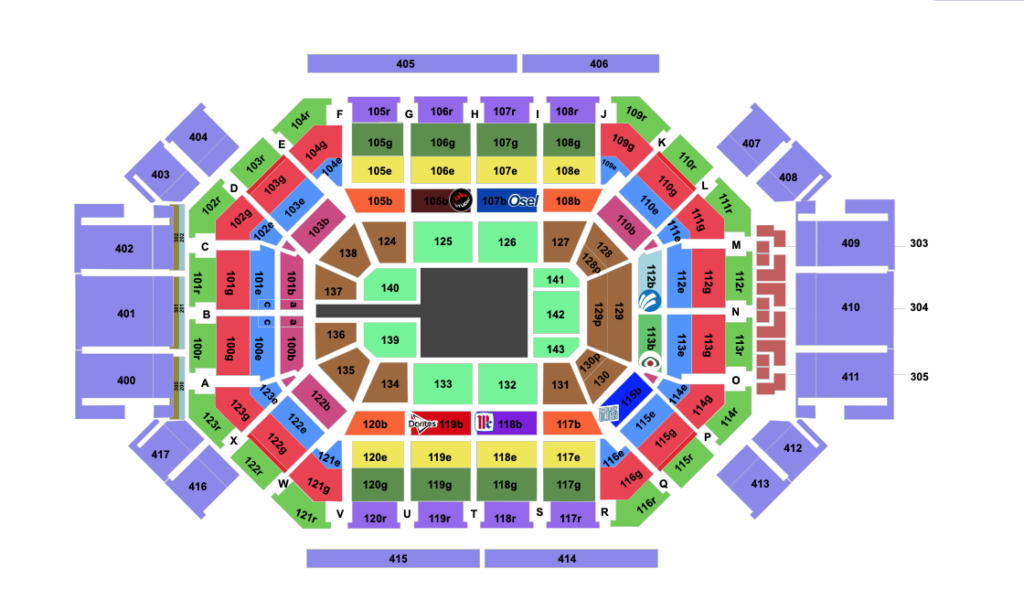MAPA ARENA MONTERREY