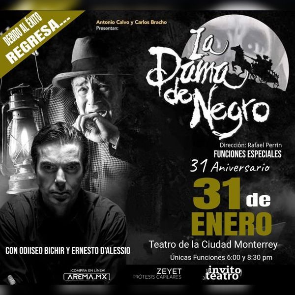 LA DAMA DE NEGRO MONTERREY 2026 TEATRO DE LA CIUDAD