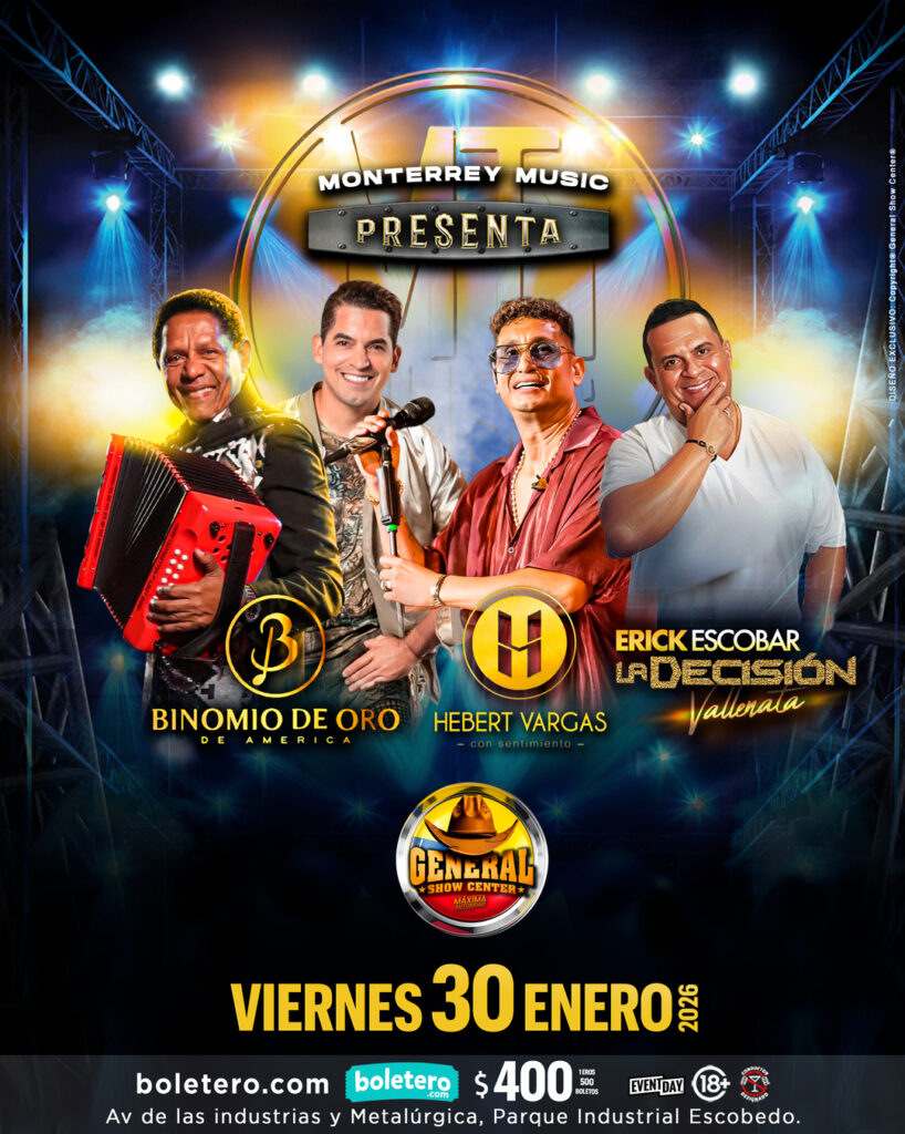 BINOMIO DE ORO HEBERT VARGAS ERICK ESCOBAR MONTERREY 2026 GENERAL SHOW CENTER