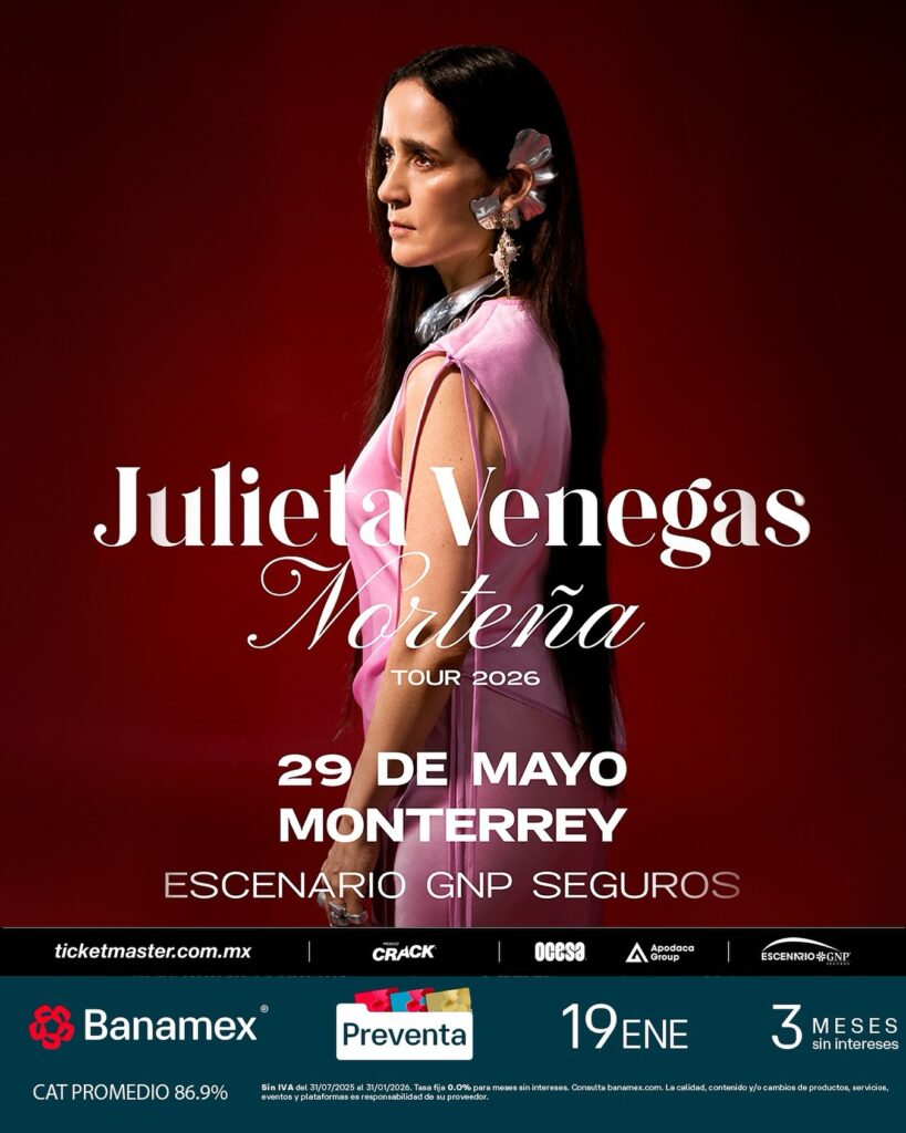 JULIETA VENEGAS MONTERREY 2026 ESCENARIO GNP SEGUROS
