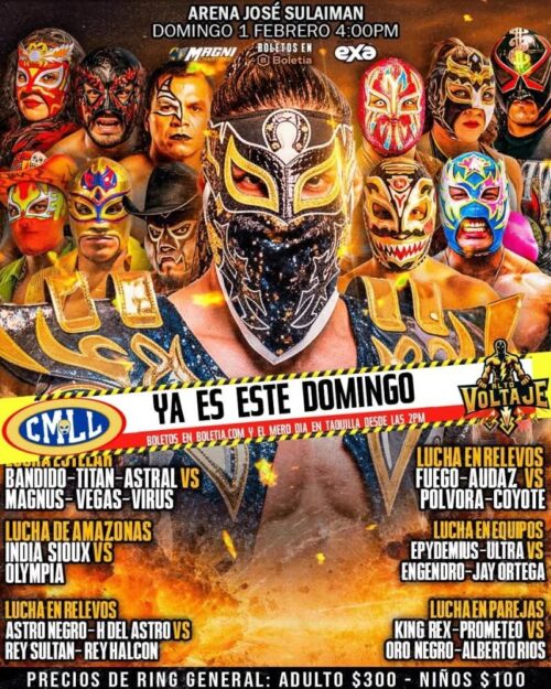 LUCHA LIBRE FEBRERO 2026 GIVEAWAY ARENA JOSE SULAIMAN
