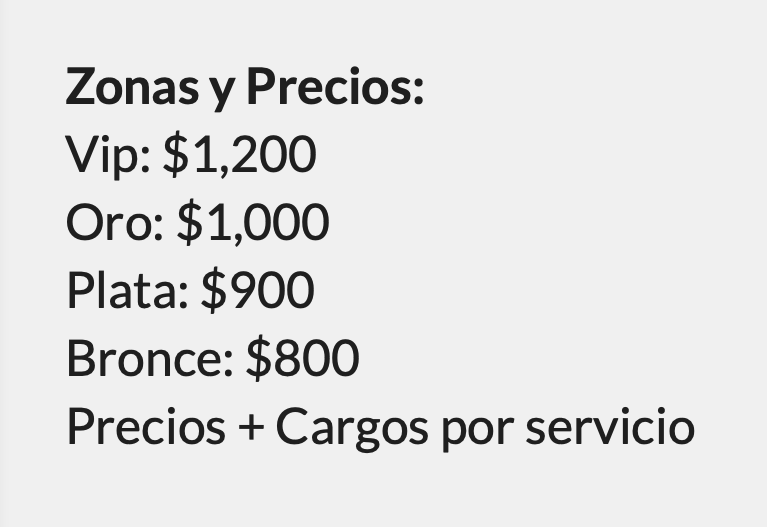 PRECIOS NO TE VAYAS SIN DECIR ADIÓS MONTERREY 2026 AUDITORIO SAN PEDRO