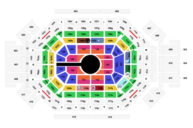 mapa arena monterrey