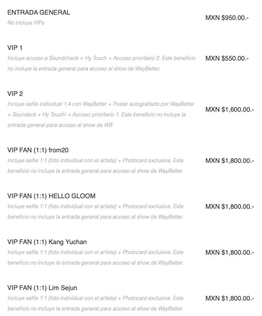 PRECIOS WAY BETTER MONTERREY 2026 FORO URBANO