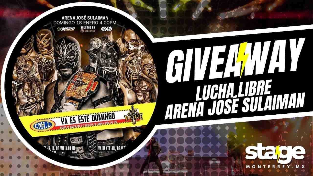 LUCHA LIBRE ENERO 2026 GIVEAWAY ARENA JOSE SULAIMAN