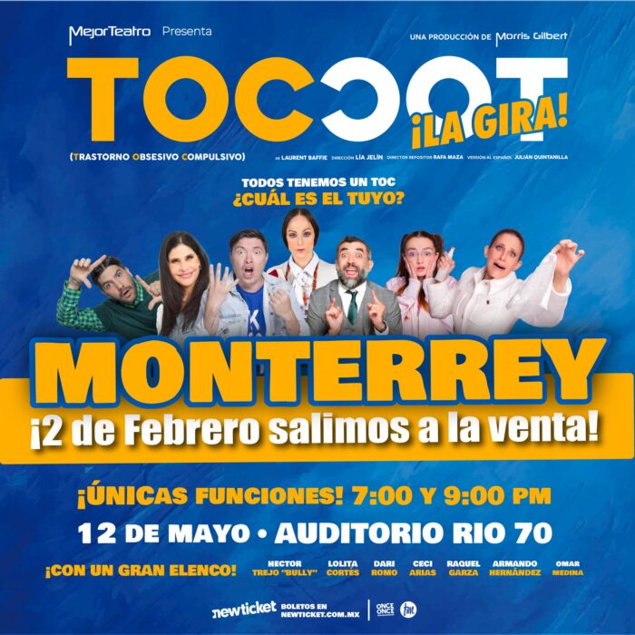 TOC TOC MONTERREY 2026 AUDITORIO RÍO 70