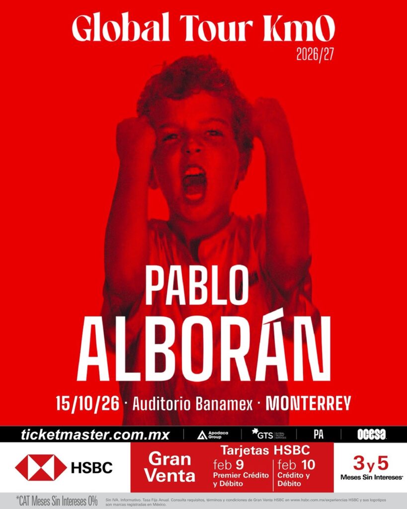 PABLO ALBORÁN MONTERREY 2026 AUDITORIO BANAMEX
