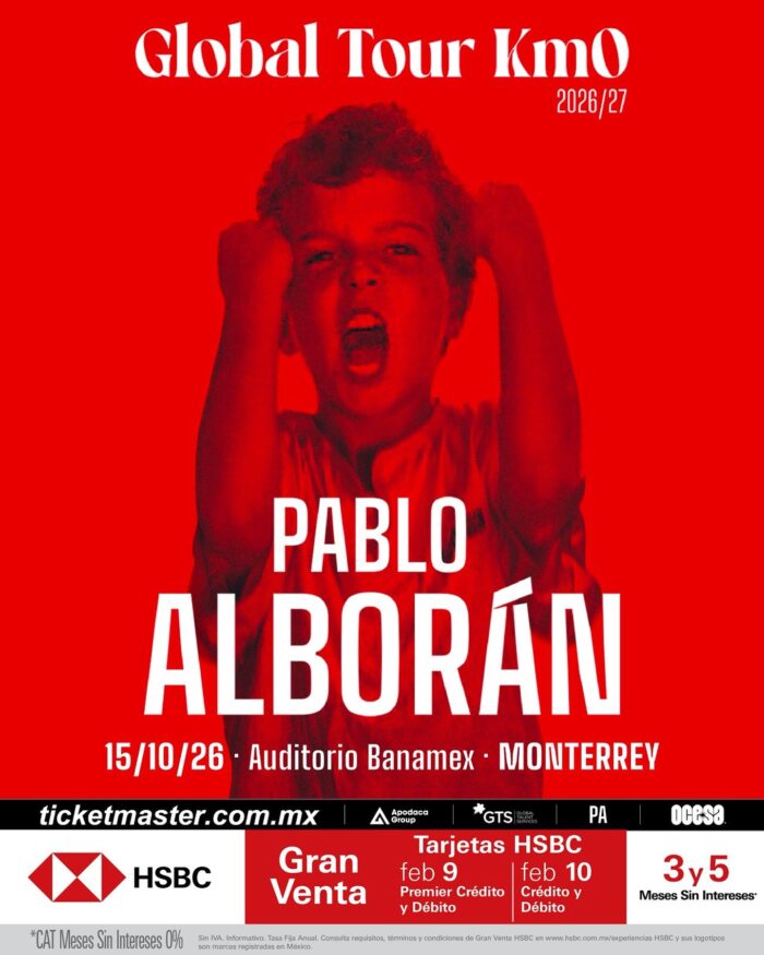 PABLO ALBORÁN MONTERREY 2026 AUDITORIO BANAMEX