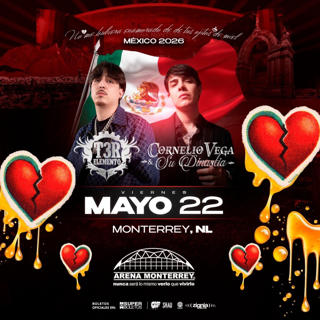 T3R ELEMENTO Y CORNELIO VEGA ARENA MONTERREY 2026