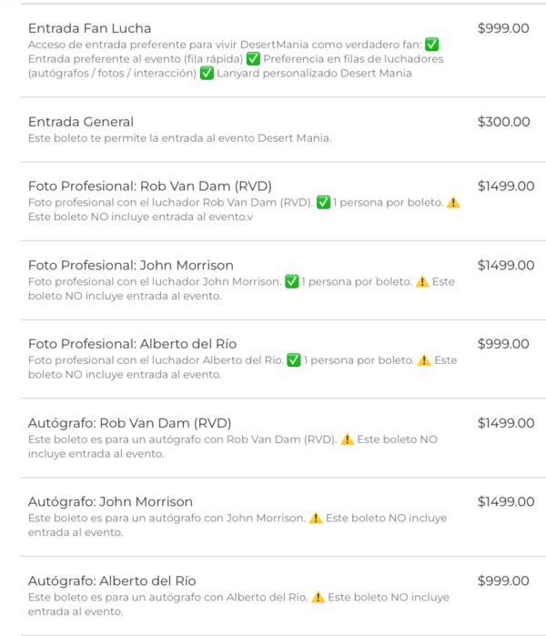DESERTMANIA MONTERREY 2026 CINTERMEX
