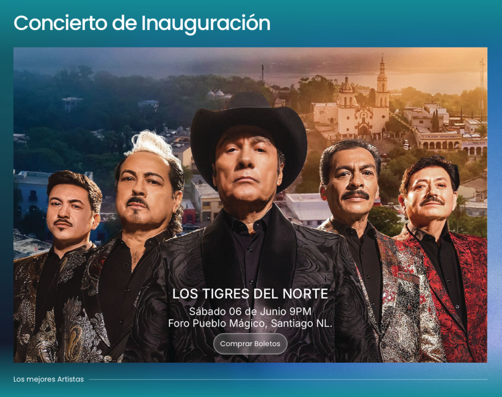 LOS TIGRES DEL NORTE FESTIVAL VIVE MÉXICO 2026 SANTIAGO NL