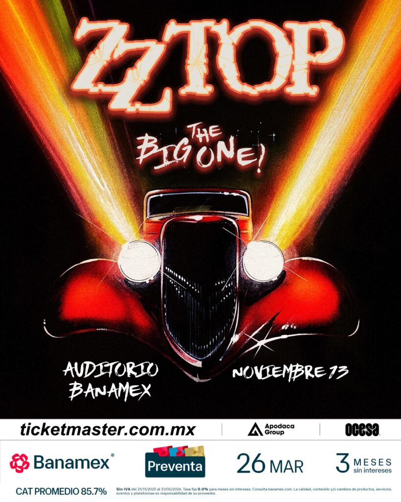 ZZ TOP MONTERREY 2026 AUDITORIO BANAMEX