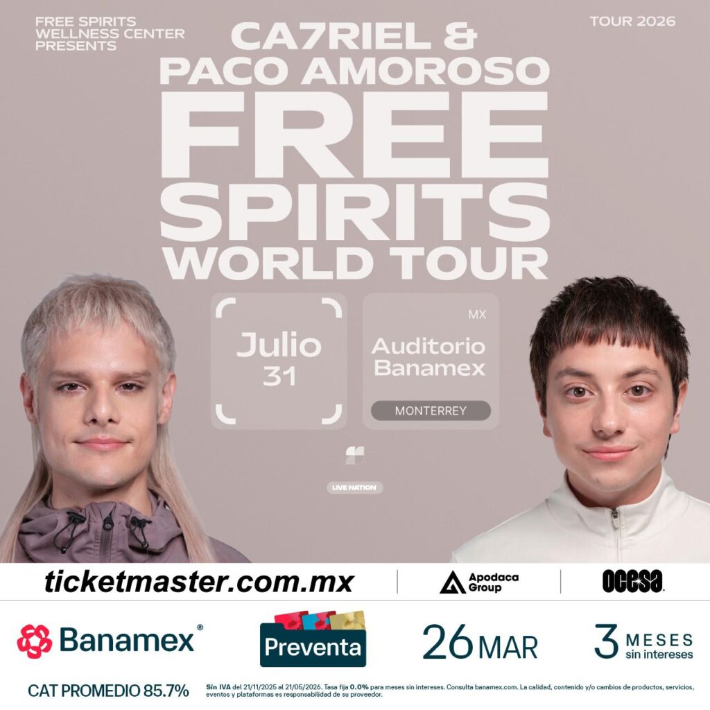 CA7RIEL Y PACO AMOROSO MONTERREY 2026 AUDITORIO BANAMEX