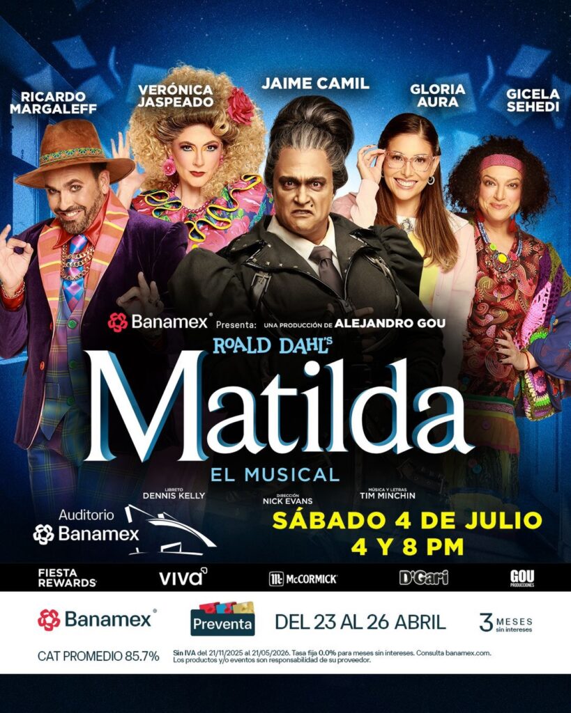 MATILDA EL MUSICAL MONTERREY 2026 AUDITORIO BANAMEX