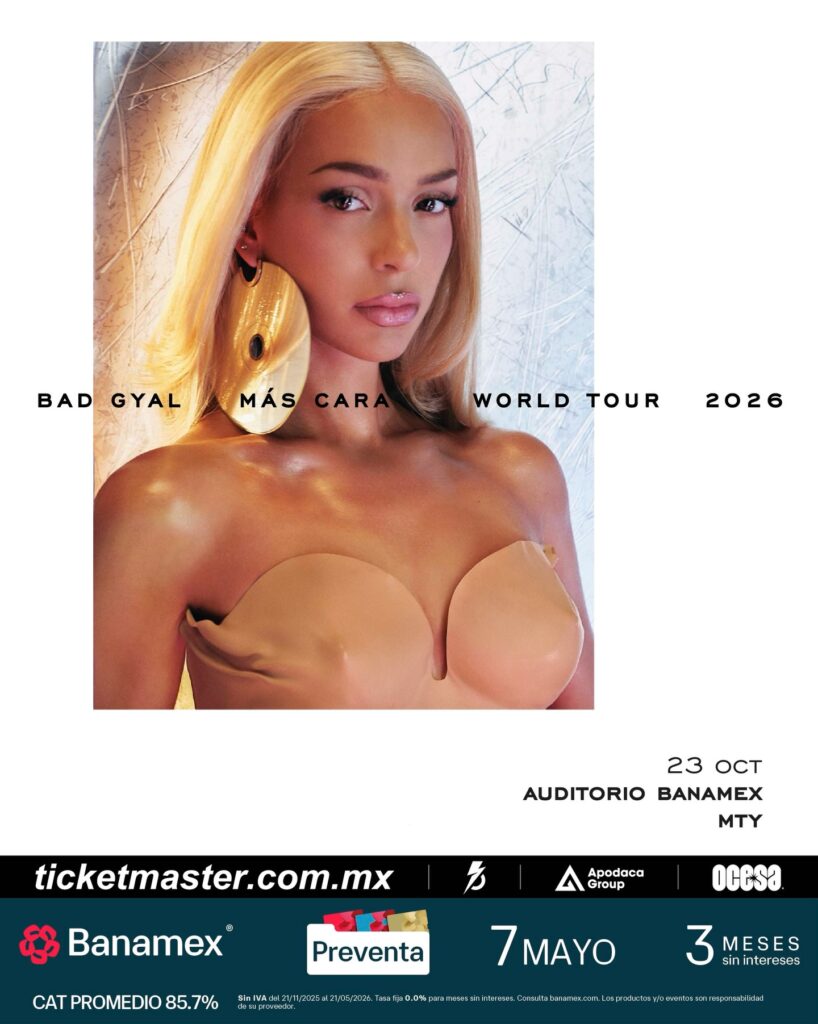BAD GYAL MONTERREY 2026 AUDITORIO BANAMEX