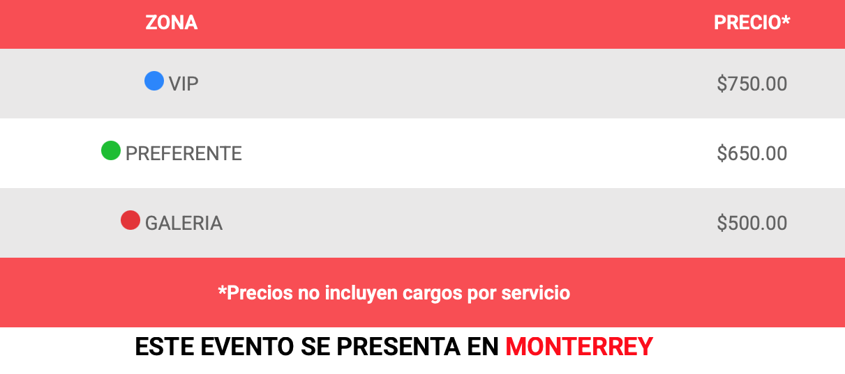 PRECIOS DIOS MÍO HAZME VIUDA POR FAVOR MONTERREY 2026 AUDITORIO RÍO 70