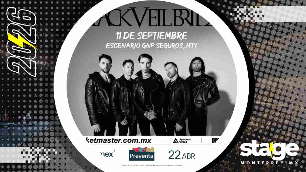 BLACK VEIL BRIDES MONTERREY 2026 ESCENARIO GNP SEGUROS
