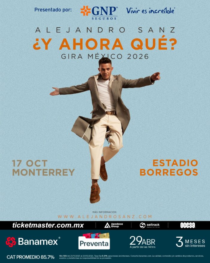 ALEJANDRO SANZ MONTERREY 2026 ESTADIO BORREGOS