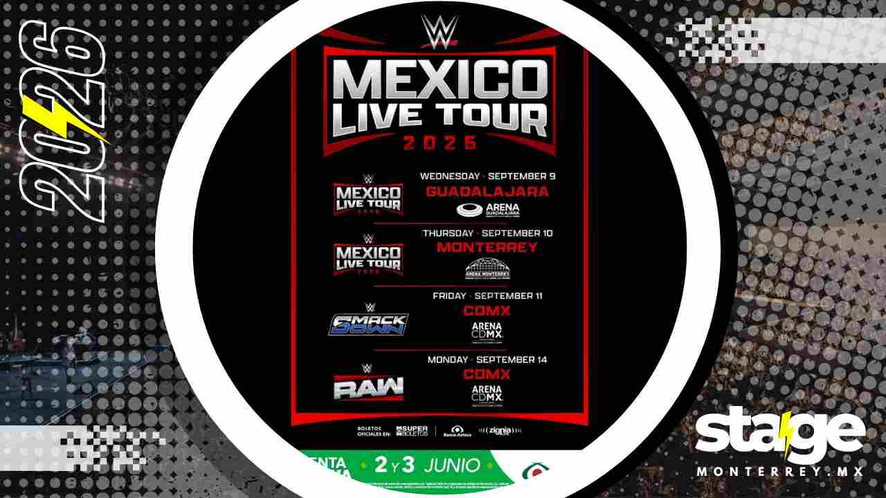 WWE MÉXICO LIVE TOUR MONTERREY 2026 ARENA MONTERREY