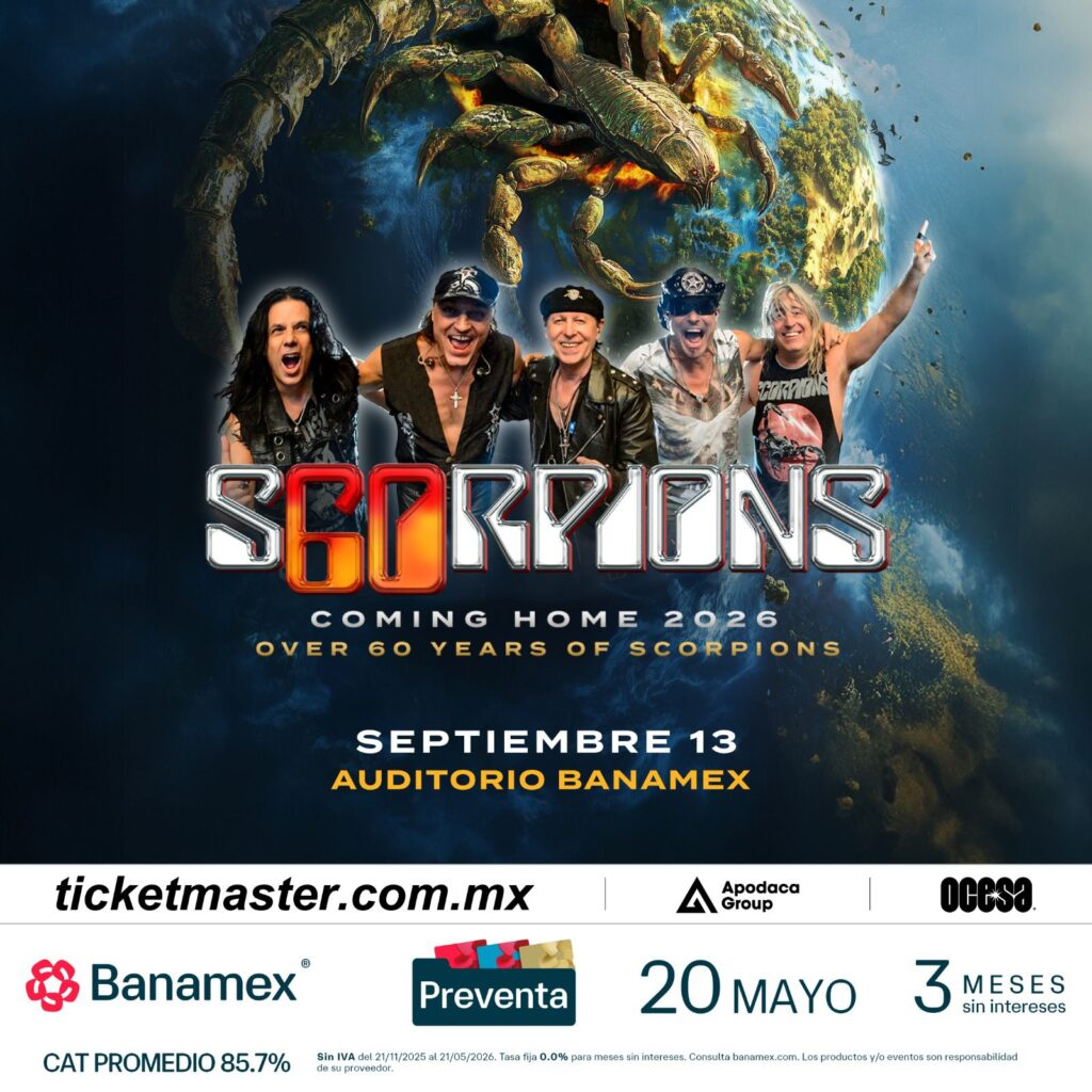 SCORPIONS MONTERREY 2026 AUDITORIO BANAMEX
