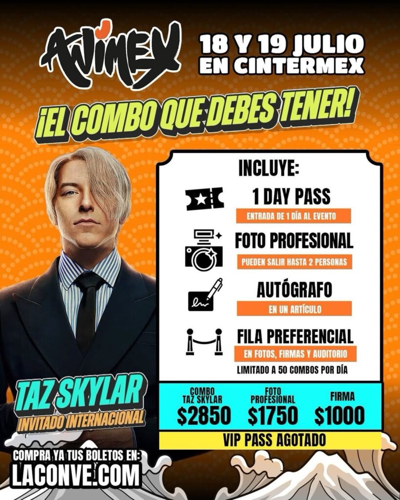 PRECIOS TAZ SKYLAR ANIMEX MONTERREY 2026 CINTERMEX