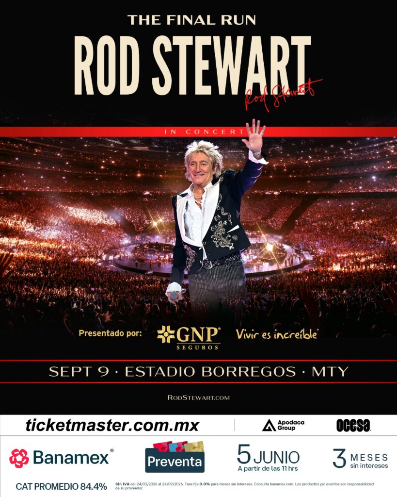 ROD STEWART MONTERREY 2026 ESTADIO BORREGOS