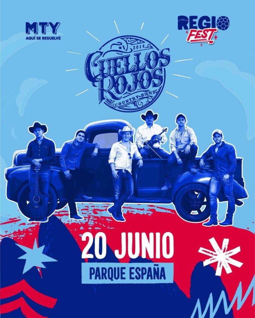 CUELLOS ROJOS EN REGIO FEST MONTERREY 2026 PARQUE ESPAÑA