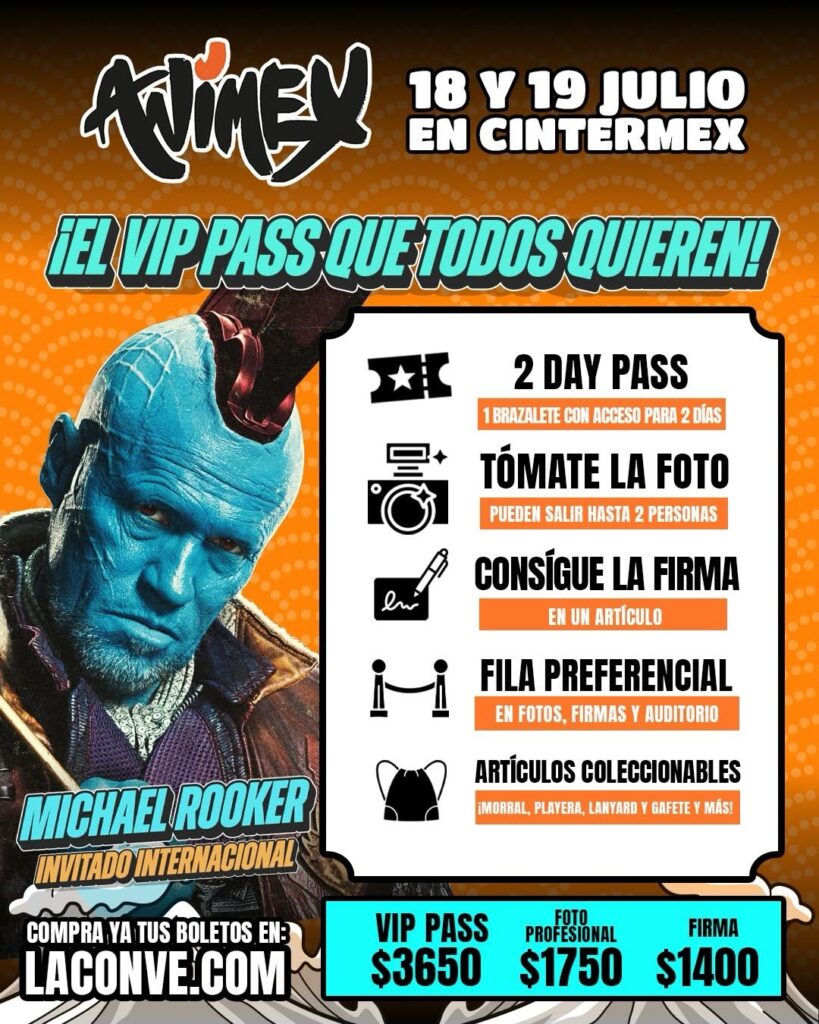PRECIOS MICHAEL ROOKER PRECIOS ANIMEX MONTERREY 2026 CINTERMEX