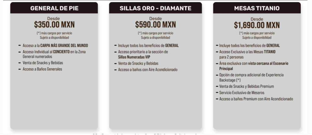 PRECIOS LALO MORA FESTIVAL VIVE MÉXICO 2026 SANTIAGO NL