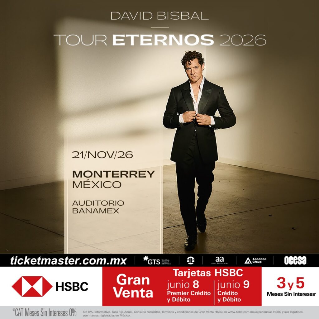 DAVID BISBAL MONTERREY 2026 AUDITORIO BANAMEX