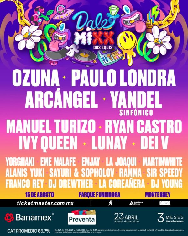 FESTIVAL DALE MIXX MONTERREY 2026 PARQUE FUNDIDORA
