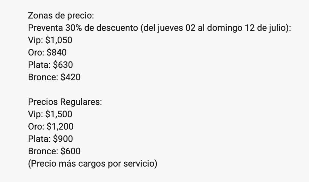 PRECIOS SIETE VECES ADIÓS MONTERREY 2026 TEATRO DE LA CIUDAD