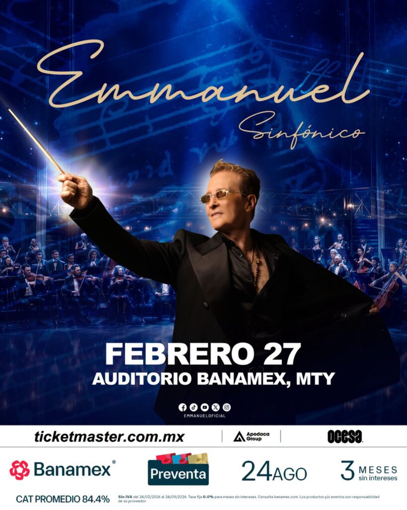 EMMANUEL SINFÓNICO MONTERREY 2027 AUDITORIO BANAMEX