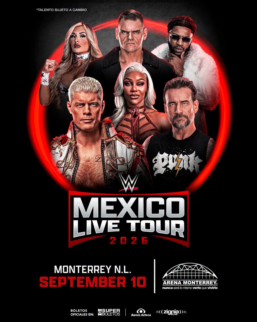 WWE MÉXICO TOUR GIVEAWAY 2026 ARENA MONTERREY