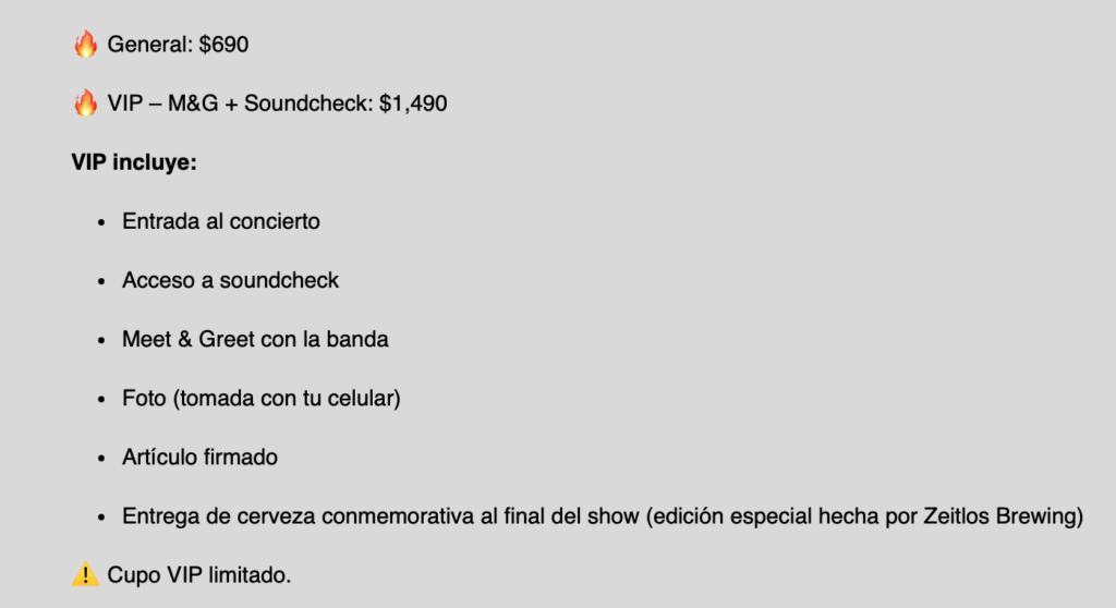 PRECIOS SWALLOW THE SUN MONTERREY 2026 NODRIZA ESTUDIO