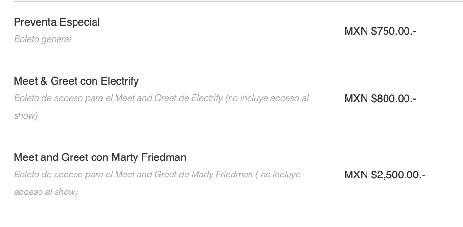 PRECIOS MARTY FRIEDMAN MONTERREY 2026 CAFÉ IGUANA