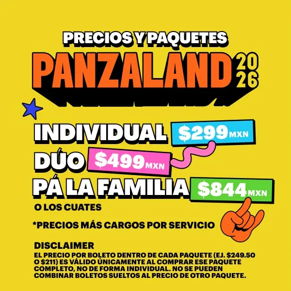 PRECIOS PANZALAND MONTERREY 2026 PARQUE FUNDIDORA