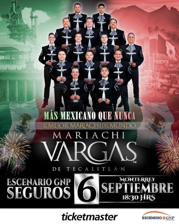 MARIACHI VARGAS DE TECALITLÁN MONTERREY 2026 ESCENARIO GNP SEGUROS