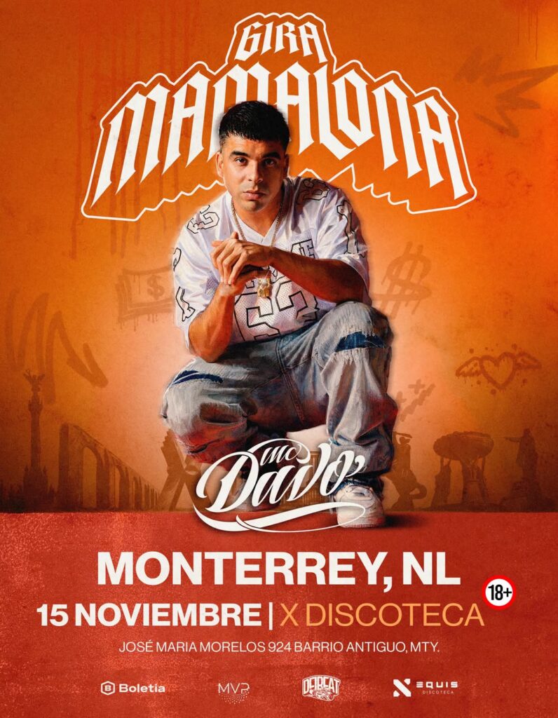 MC DAVO MONTERREY 2026 X DISCOTECA