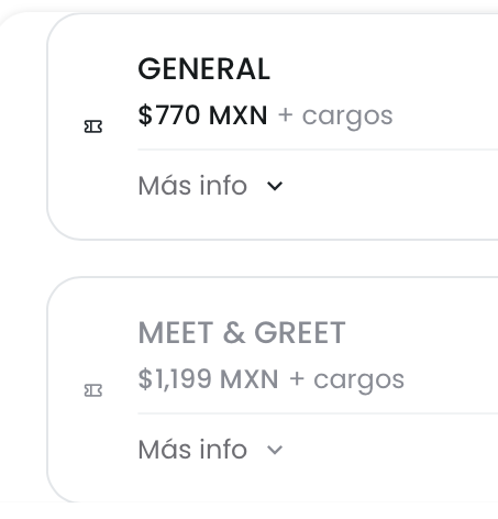 PRECIOS MC DAVO MONTERREY 2026 X DISCOTECA