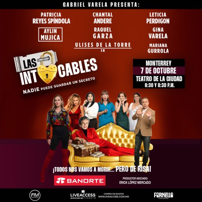 LAS INTOCABLES MONTERREY 2026 TEATRO DE LA CIUDAD